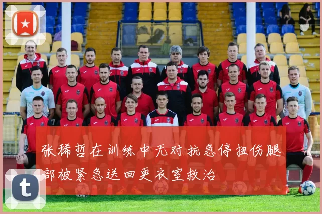 张稀哲在训练中无对抗急停扭伤腿部被紧急送回更衣室救治